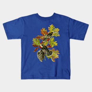 Audubons Canada Jays in White Oak Kids T-Shirt